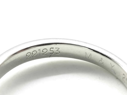 HARRY WINSTON HW Logo D0.72ct Pt950 4.8g Ring 
