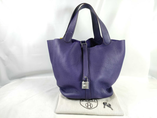 HERMES Picotin GM □R Stamped Tote Bag