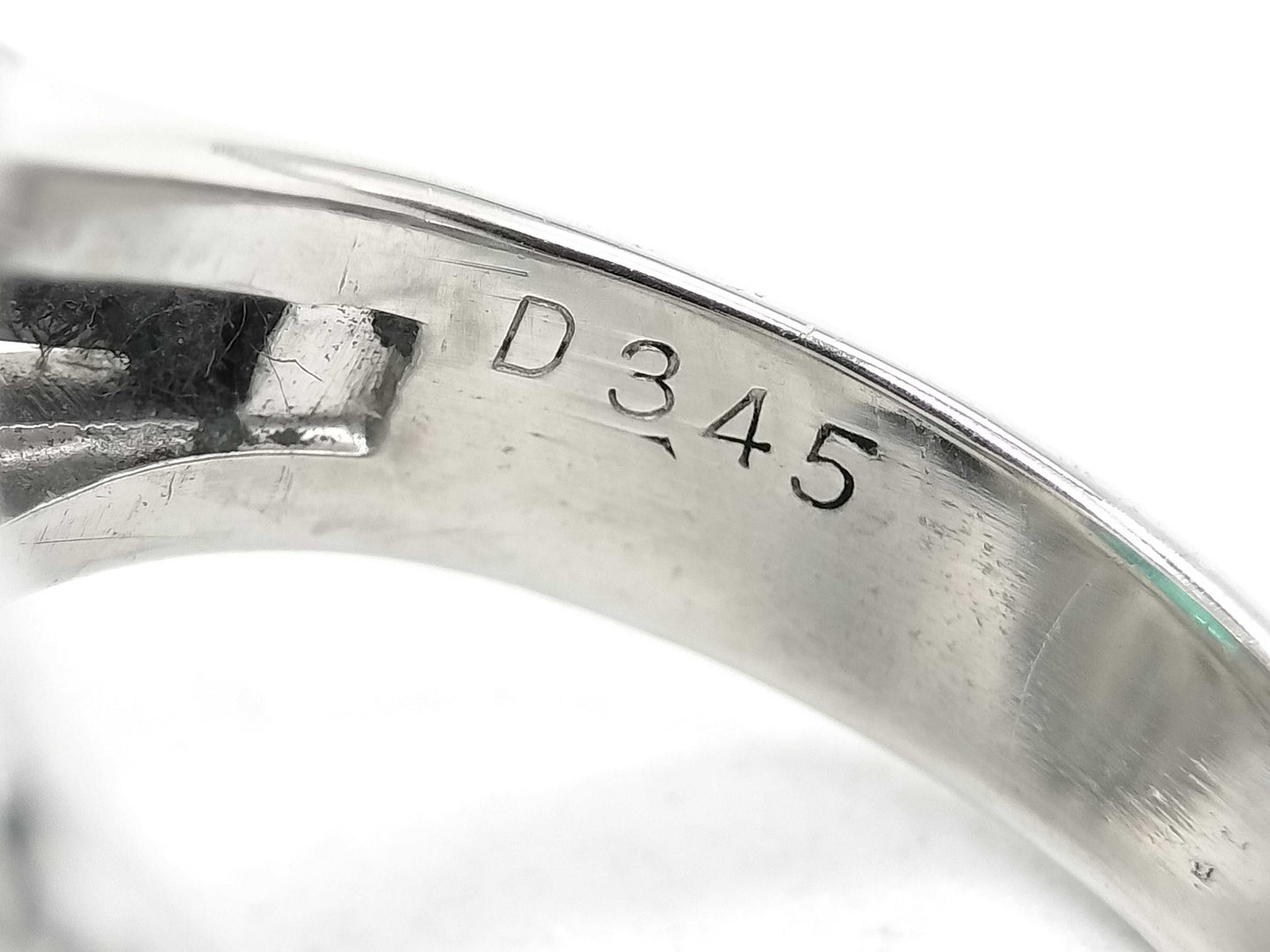 E6.80ct D3.45ct Pt900 19.3g Ring 
