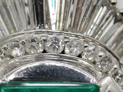 E6.80ct D3.45ct Pt900 19.3g Ring 