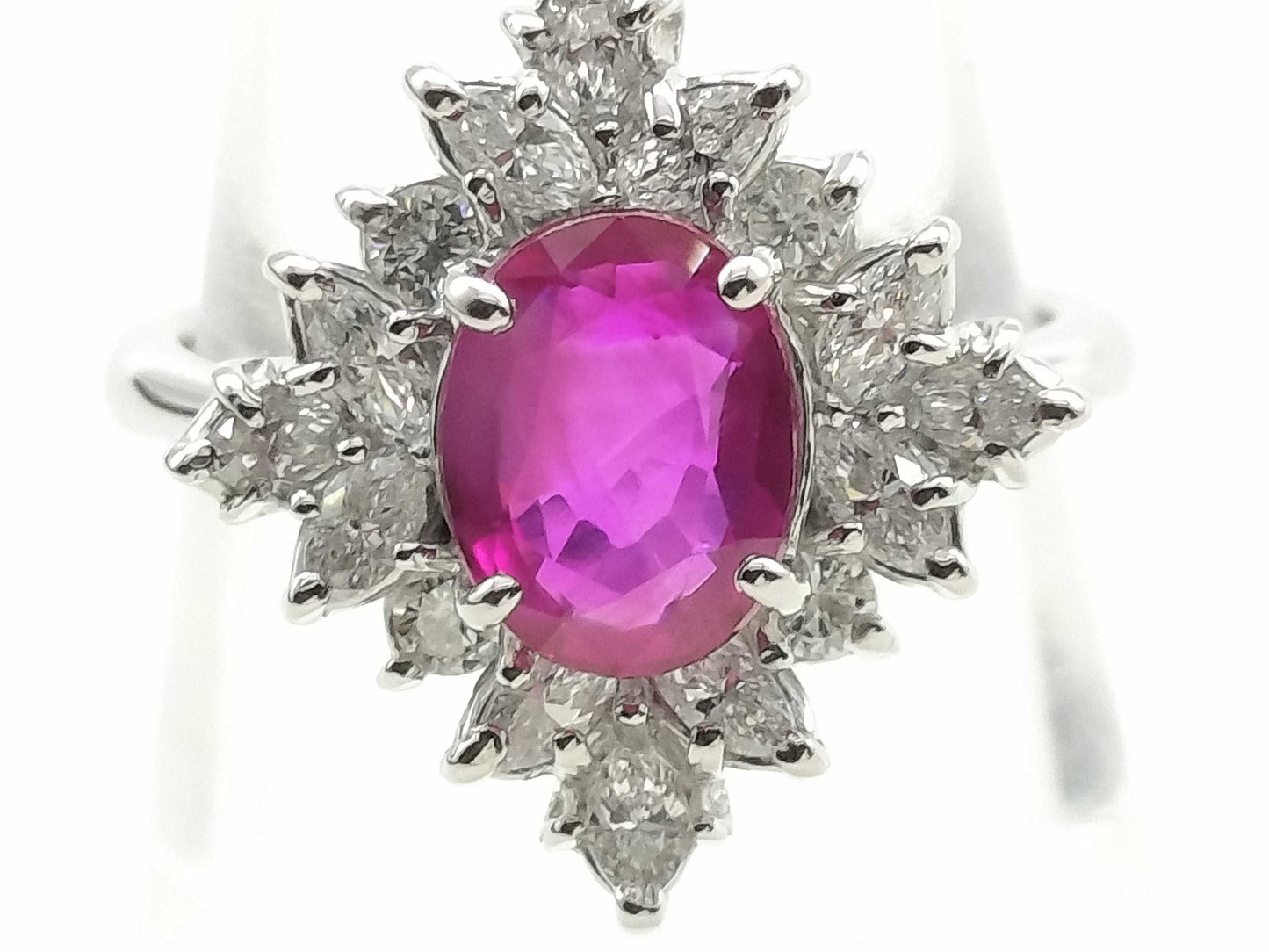 R1.62ct D0.78ct PT900 7.1g Ring 
