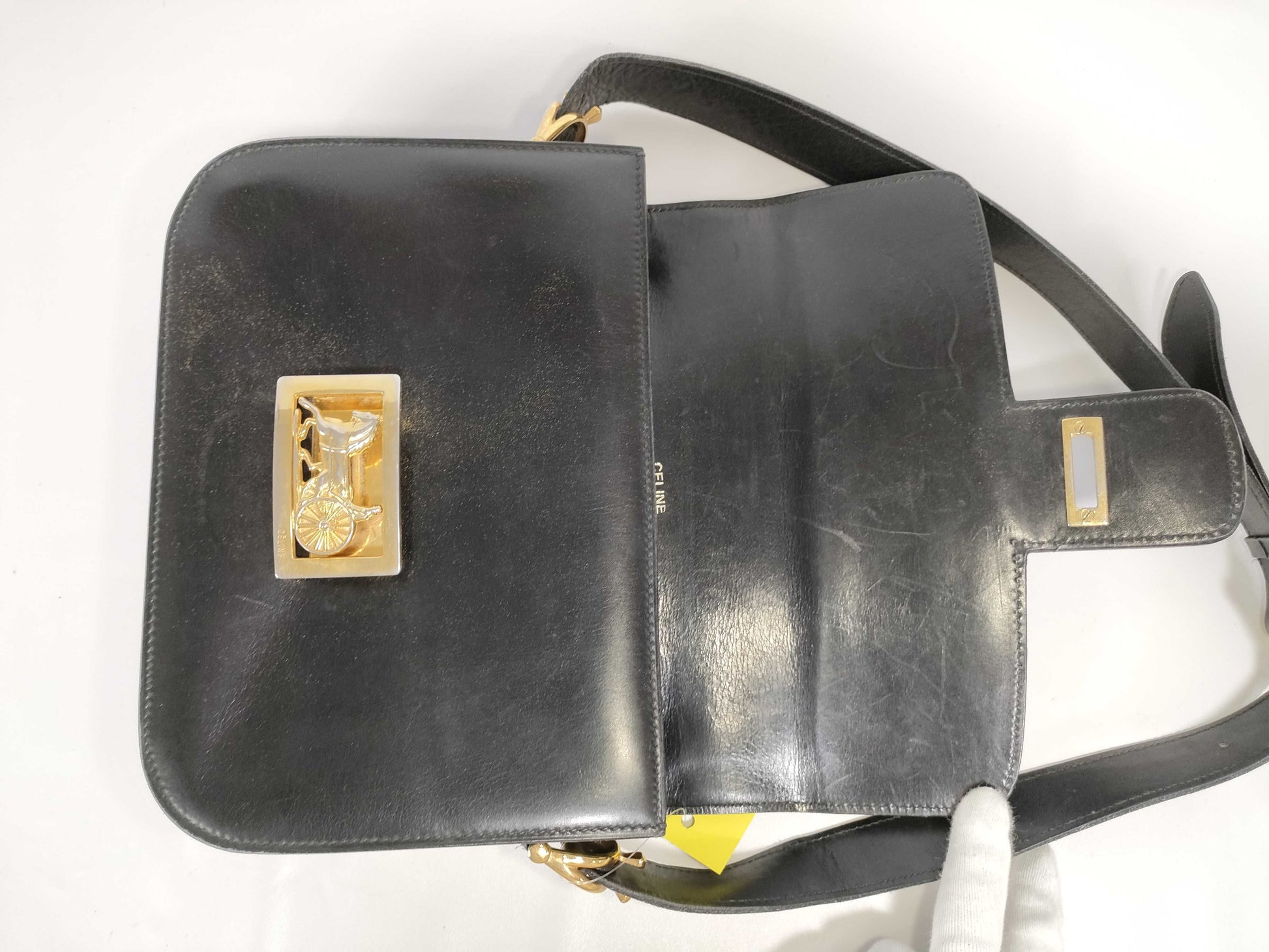 CELINE Shoulder Bag with peeling hardware