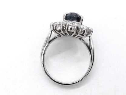 AX 3.84ct D 2.54ct Pt900 10.0g Ring 