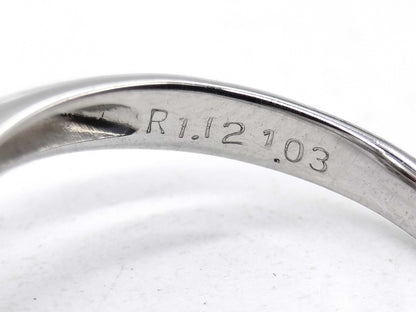 Pigeon Blood R1.12ct D1.03ct Pt900 5.4g Ring 