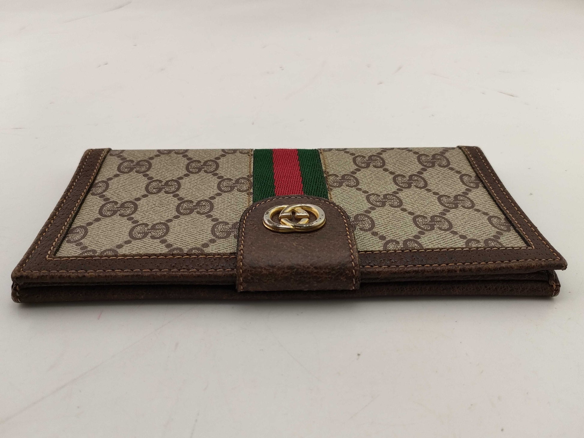 GUCCI Old Gucci Long Wallet Sherry Wallet