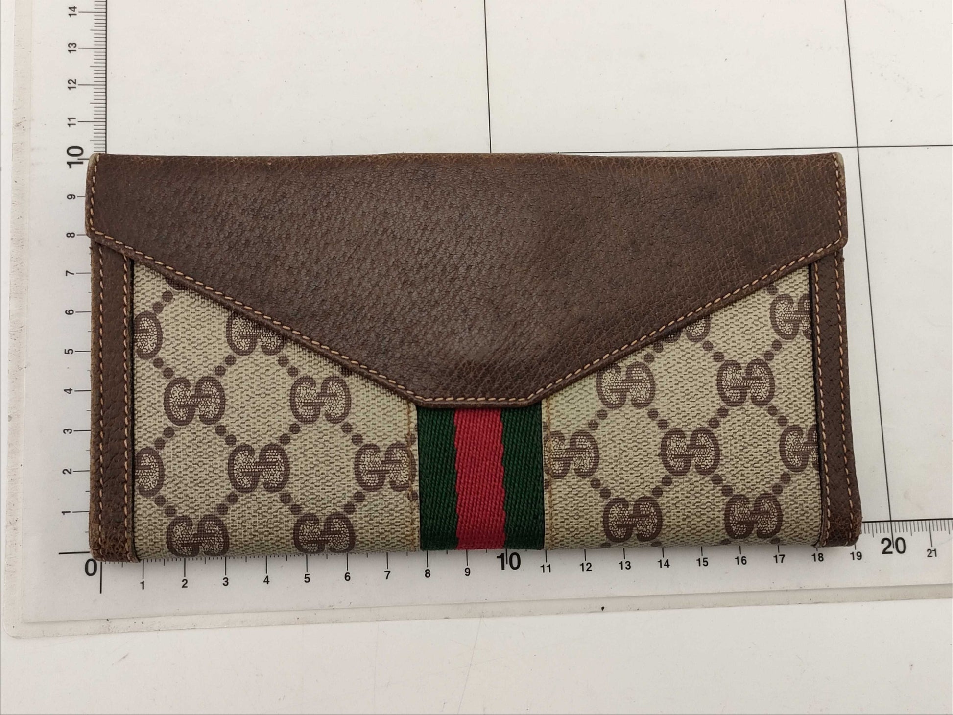 GUCCI Old Gucci Long Wallet Sherry Wallet