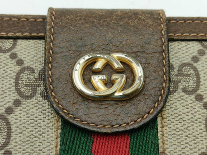 GUCCI Old Gucci Long Wallet Sherry Wallet