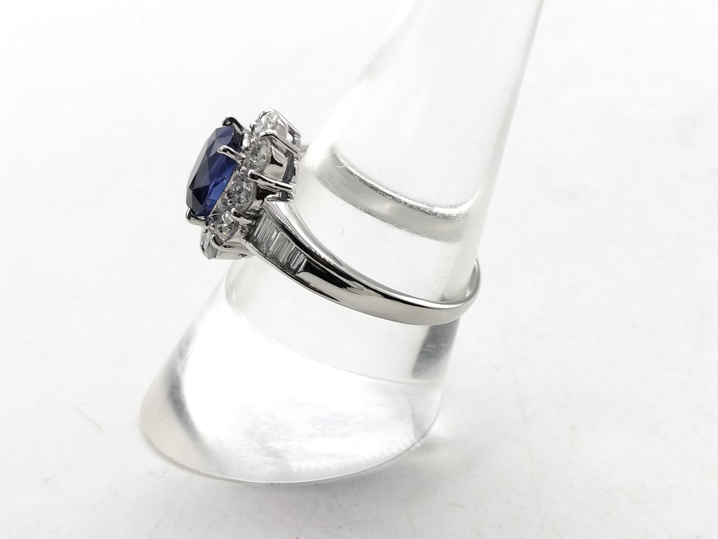 S2.461ct D1.32ct PT900 6.7g Ring 