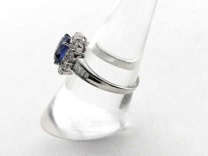 S2.461ct D1.32ct PT900 6.7g Ring 