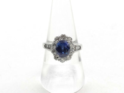 S2.461ct D1.32ct PT900 6.7g Ring 