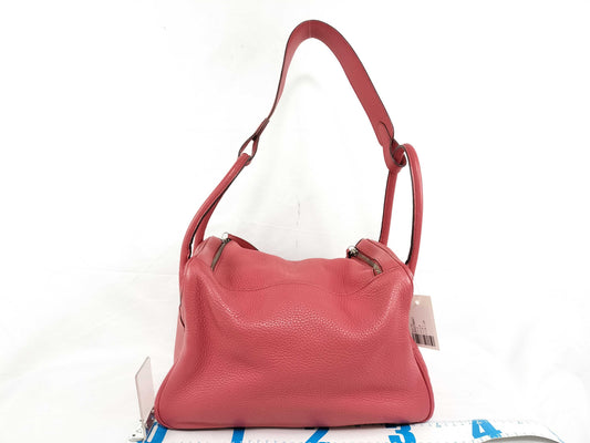 HERMES Lindy 34 Taurillon Red Handbag