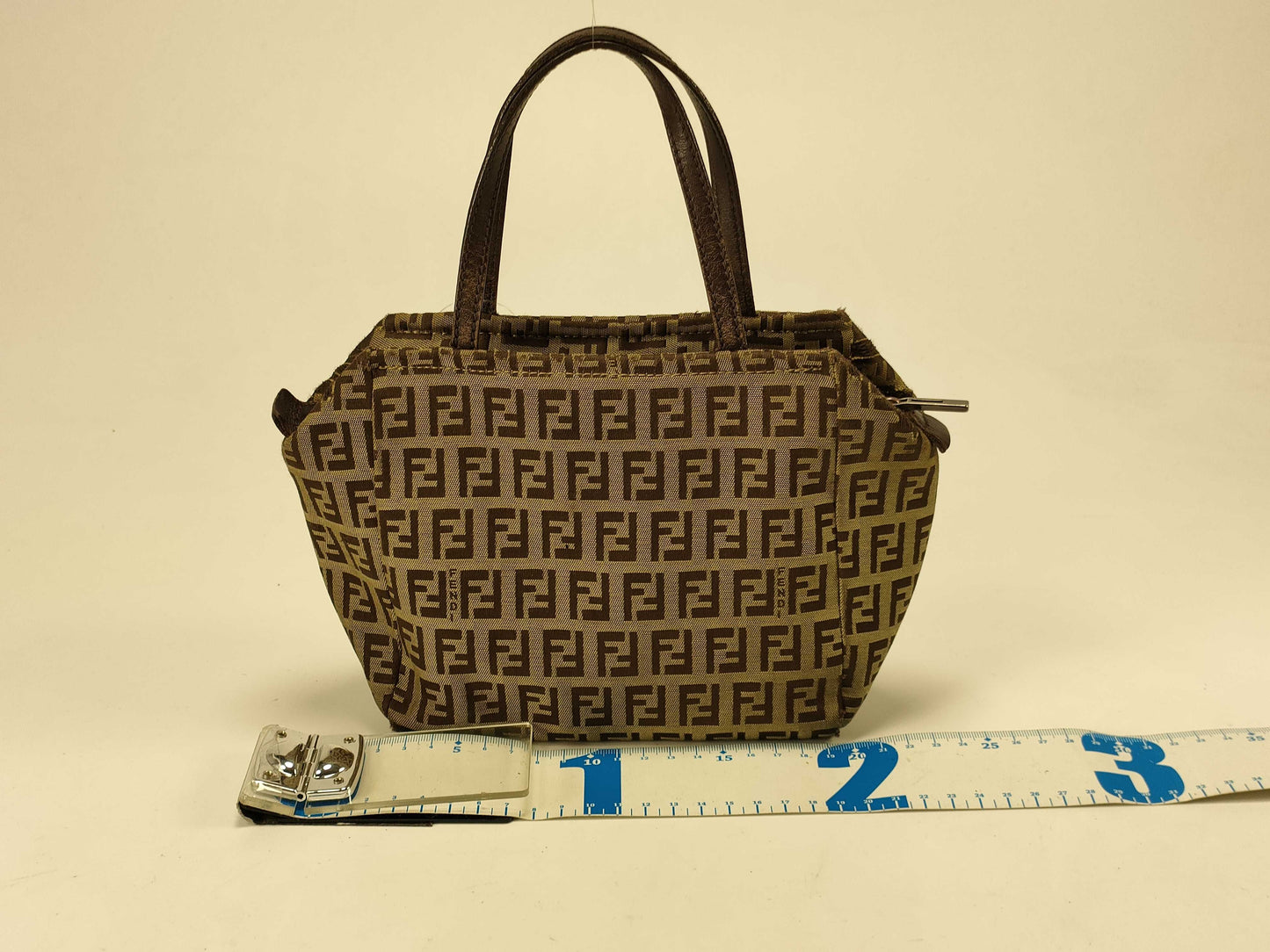 FENDI Zucca pattern canvas mini handbag