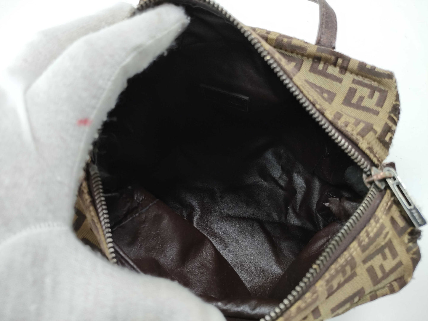 FENDI Zucca pattern canvas mini handbag