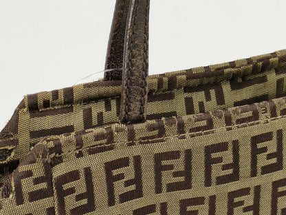 FENDI Zucca pattern canvas mini handbag