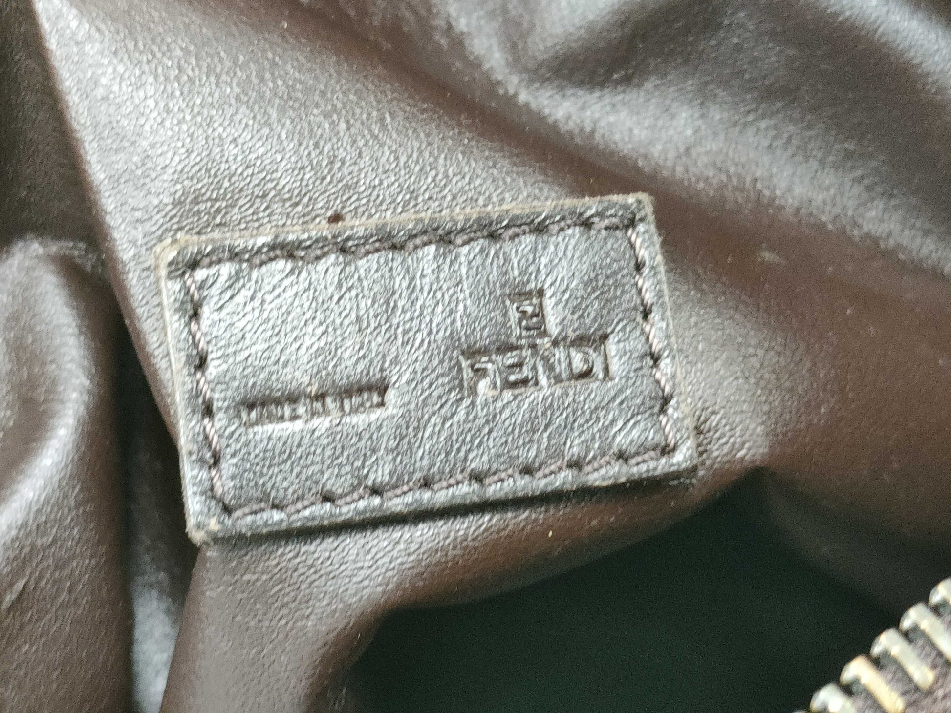 FENDI Zucca pattern canvas mini handbag