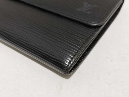 LOUIS VUITTON Epi Porte Monnaie Credit Noir Black Wallet