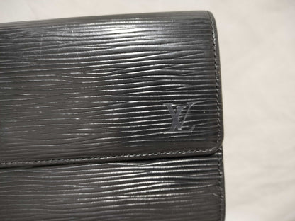 LOUIS VUITTON Epi Porte Monnaie Credit Noir Black Wallet