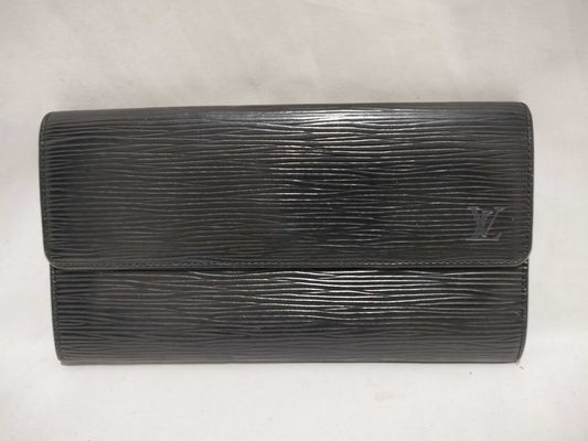 LOUIS VUITTON Epi Porte Monnaie Credit Noir Black Wallet