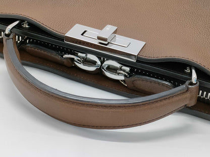FENDI fashion show style large zipper business bag