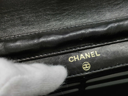 CHANEL Caviar Skin Chain Wallet Shoulder Bag