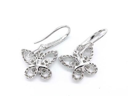 GRAFF Butterfly Pave Diamond WG Au750 4.8g Earrings 