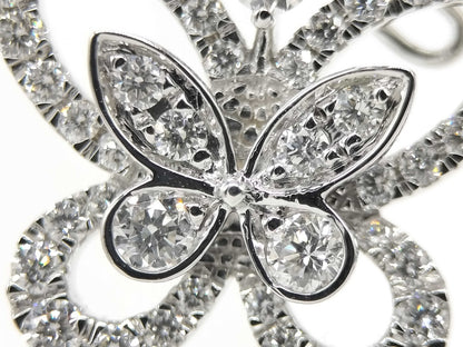 GRAFF Butterfly Pave Diamond WG Au750 4.8g Earrings 