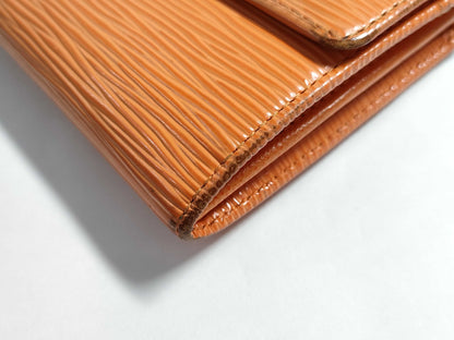 LOUIS VUITTON M63577 Epi M63577 Epi Pochette Porte Monnaie Credit Orange Wallet