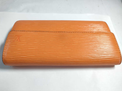 LOUIS VUITTON M63577 Epi M63577 Epi Pochette Porte Monnaie Credit Orange Wallet