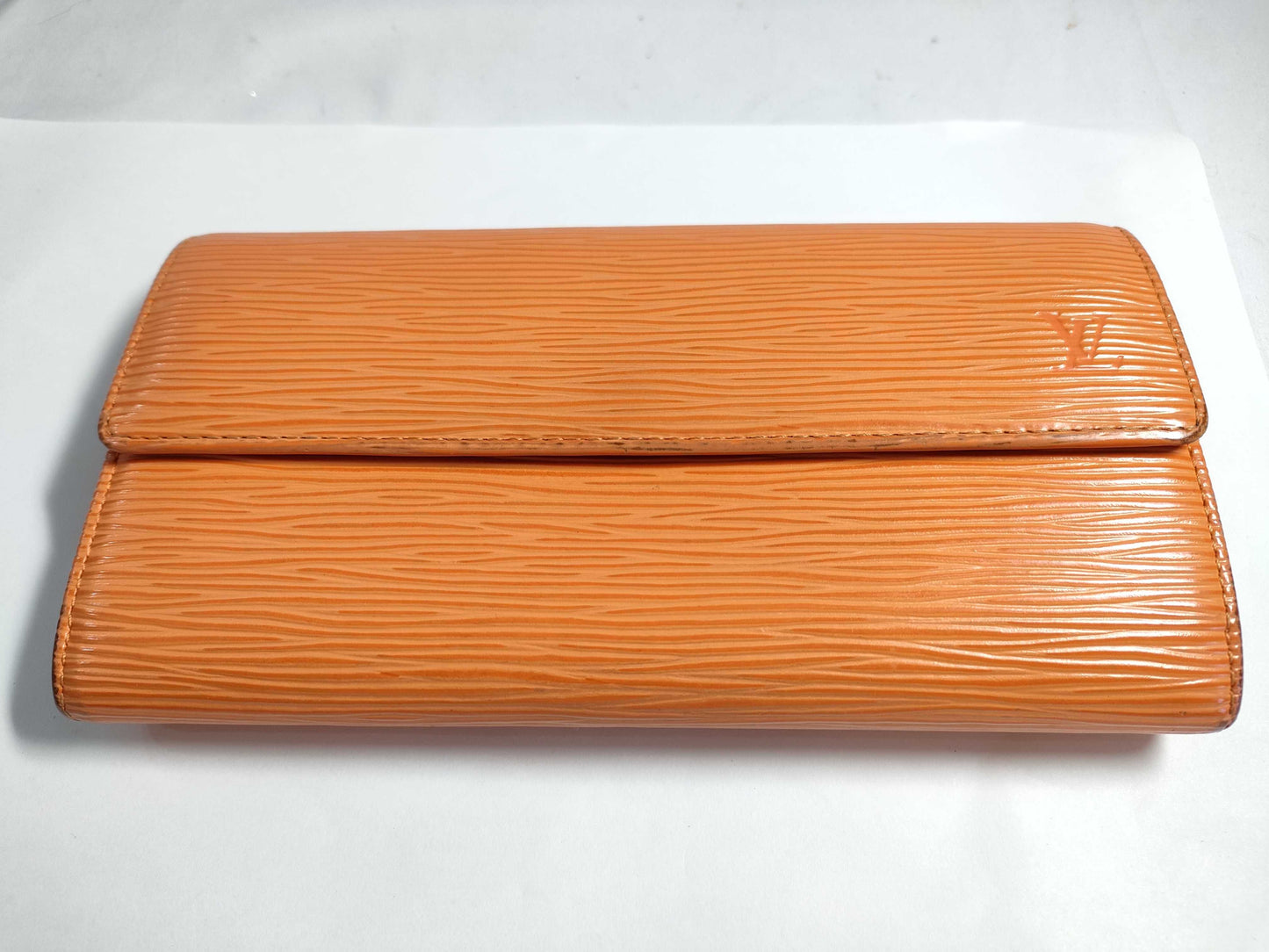 LOUIS VUITTON M63577 Epi M63577 Epi Pochette Porte Monnaie Credit Orange Wallet