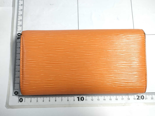 LOUIS VUITTON M63577 Epi M63577 Epi Pochette Porte Monnaie Credit Orange Wallet