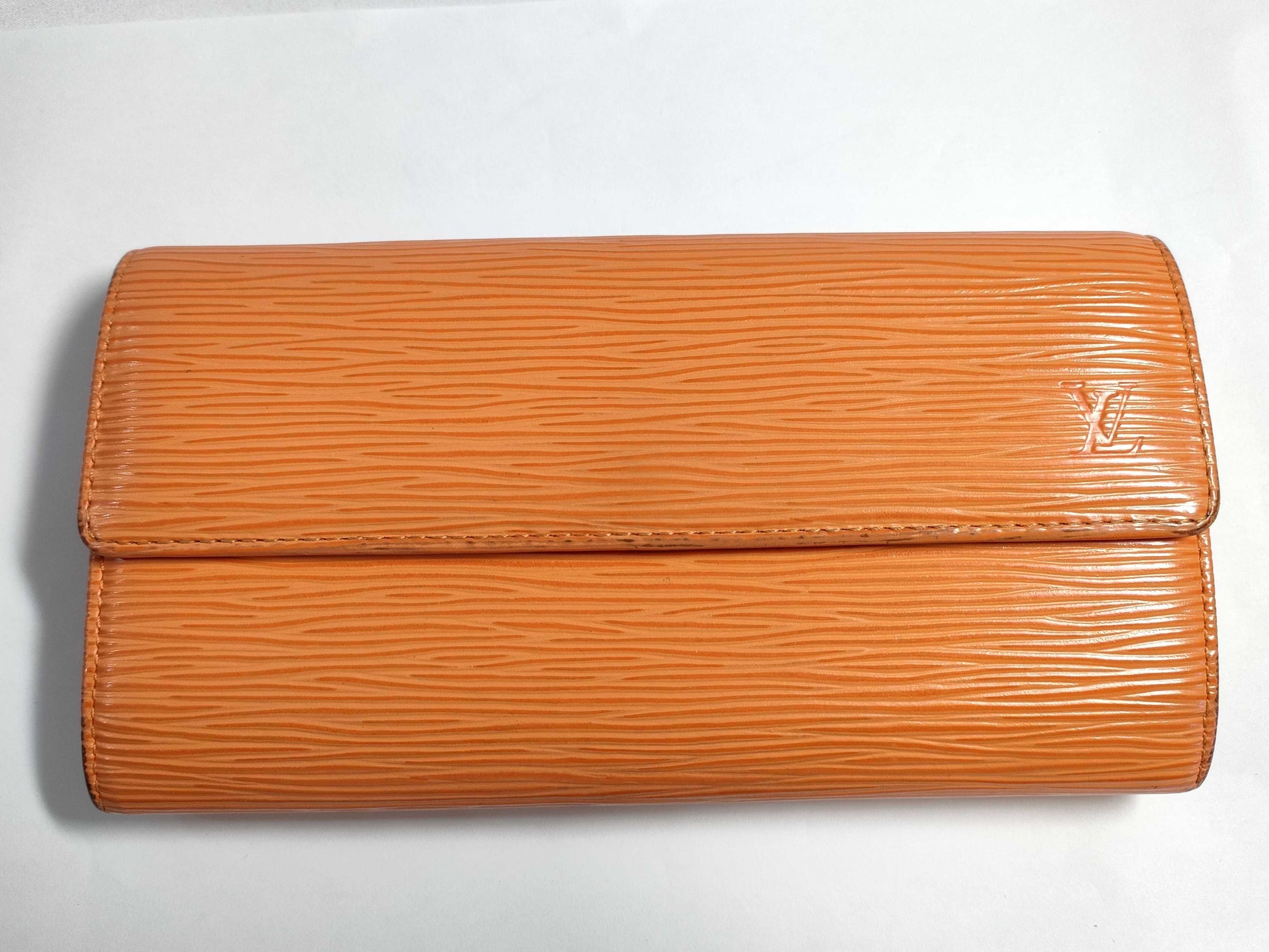LOUIS VUITTON M63577 Epi M63577 Epi Pochette Porte Monnaie Credit Orange Wallet