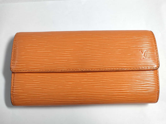 LOUIS VUITTON M63577 Epi M63577 Epi Pochette Porte Monnaie Credit Orange Wallet