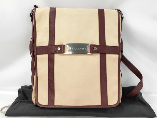 BVLGARI Canvas Shoulder Bag