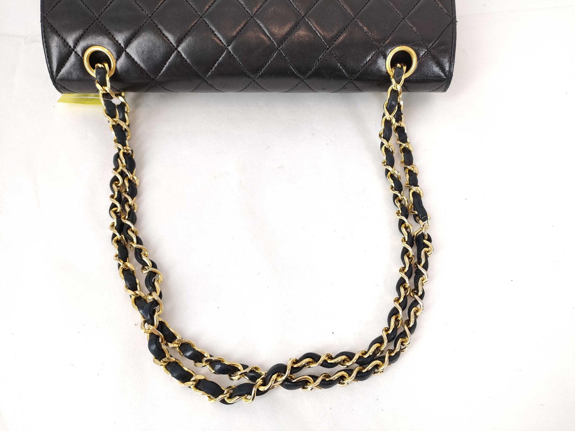 CHANEL Lambskin Double Flap Double Chain Shoulder Bag, No. 1