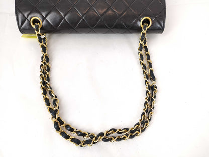 CHANEL Lambskin Double Flap Double Chain Shoulder Bag, No. 1