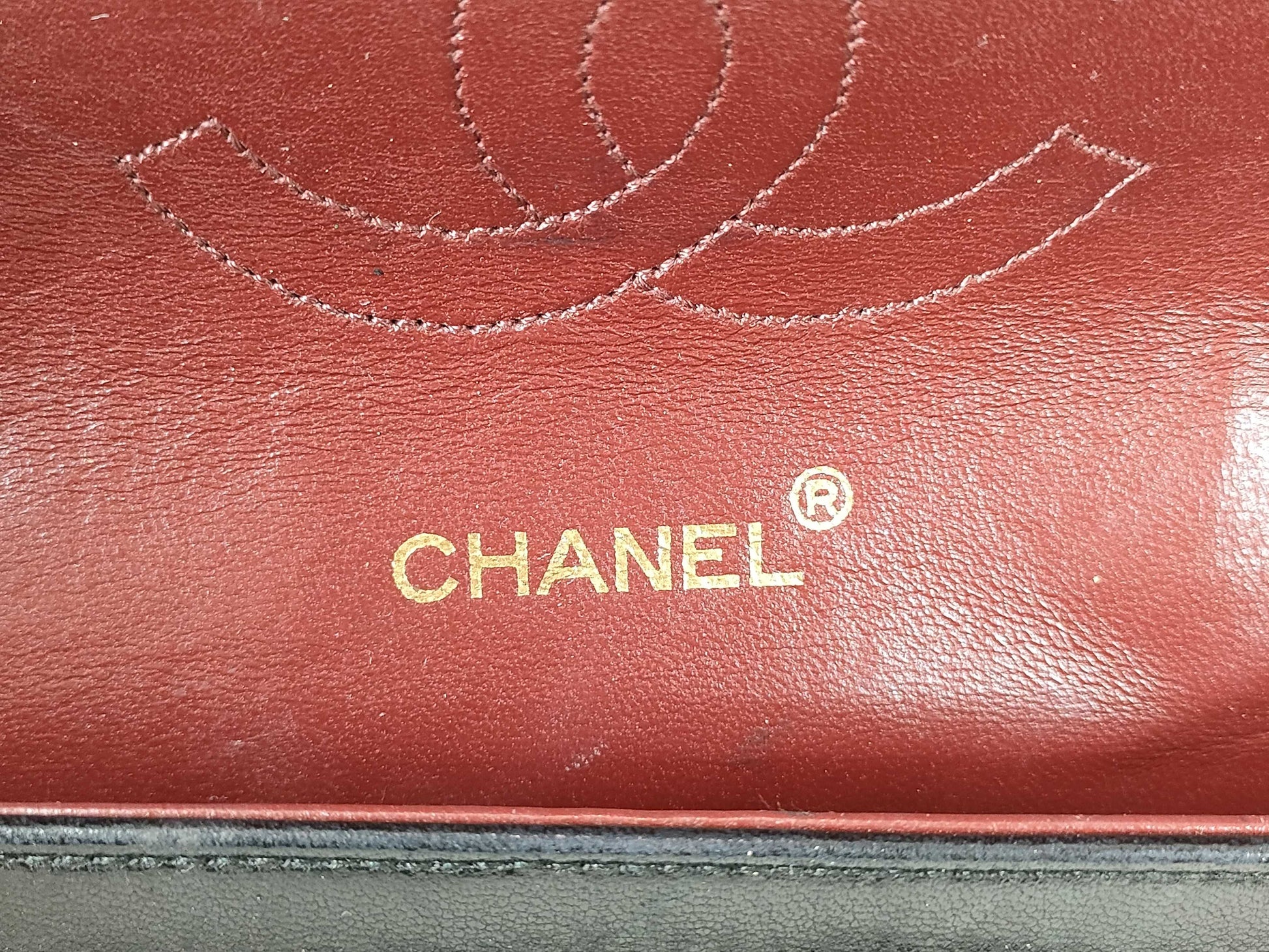 CHANEL Lambskin Double Flap Double Chain Shoulder Bag, No. 1