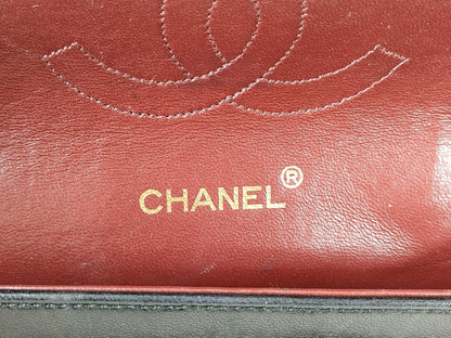 CHANEL Lambskin Double Flap Double Chain Shoulder Bag, No. 1