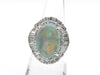 Black Opal 5.50ct D1.481ct PT900 14.3g Ring 