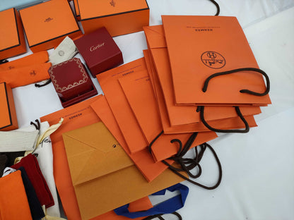HERMES / Drawstring Bag / Empty Box etc. Large Set of Brand Empty Boxes 