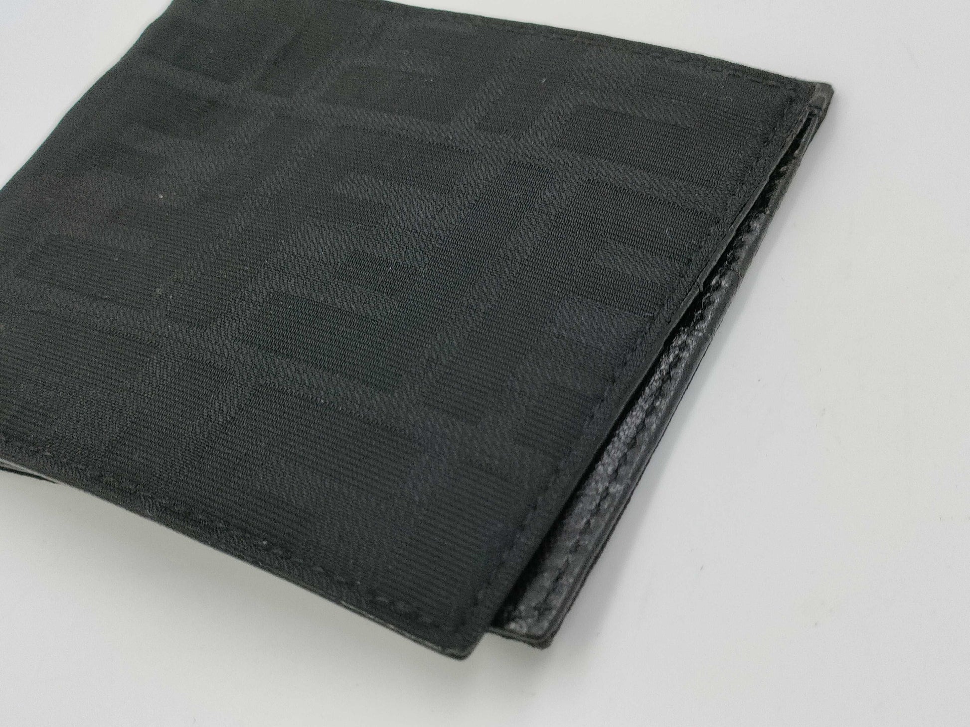 FENDI Zucca Pattern Bifold Wallet with Card Slots and Billfold, Black
