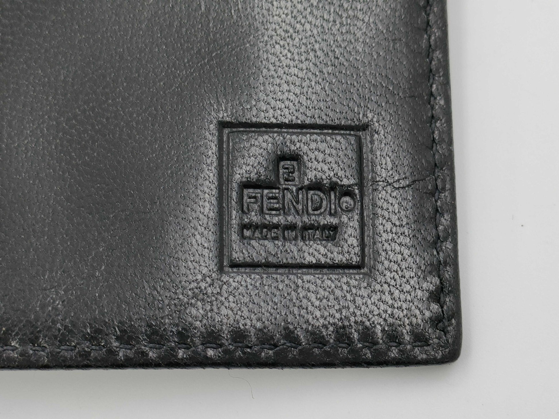 FENDI Zucca Pattern Bifold Wallet with Card Slots and Billfold, Black