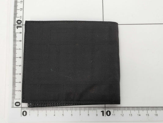 FENDI Zucca Pattern Bifold Wallet with Card Slots and Billfold, Black