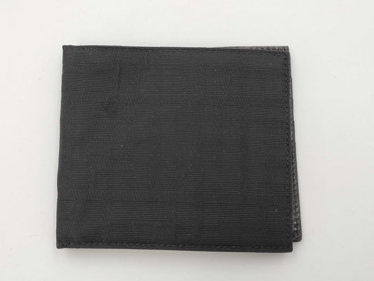 FENDI Zucca Pattern Bifold Wallet with Card Slots and Billfold, Black