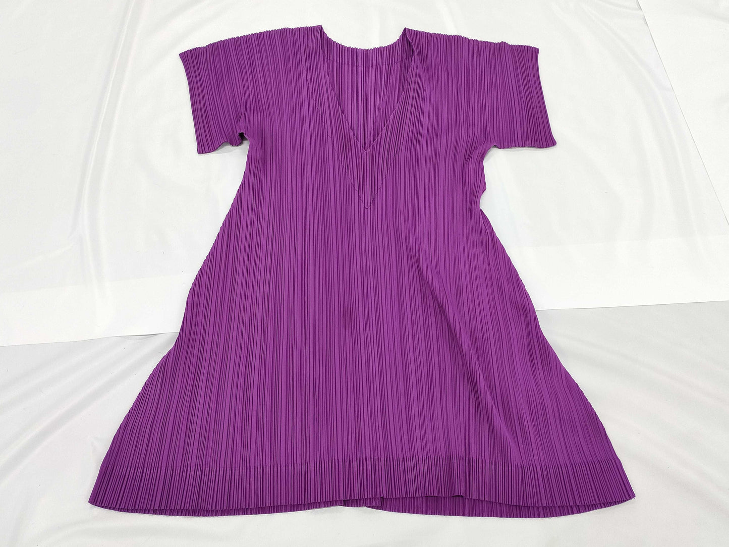ISSEY MIYAKE Pleats Please Dress Purple Dress