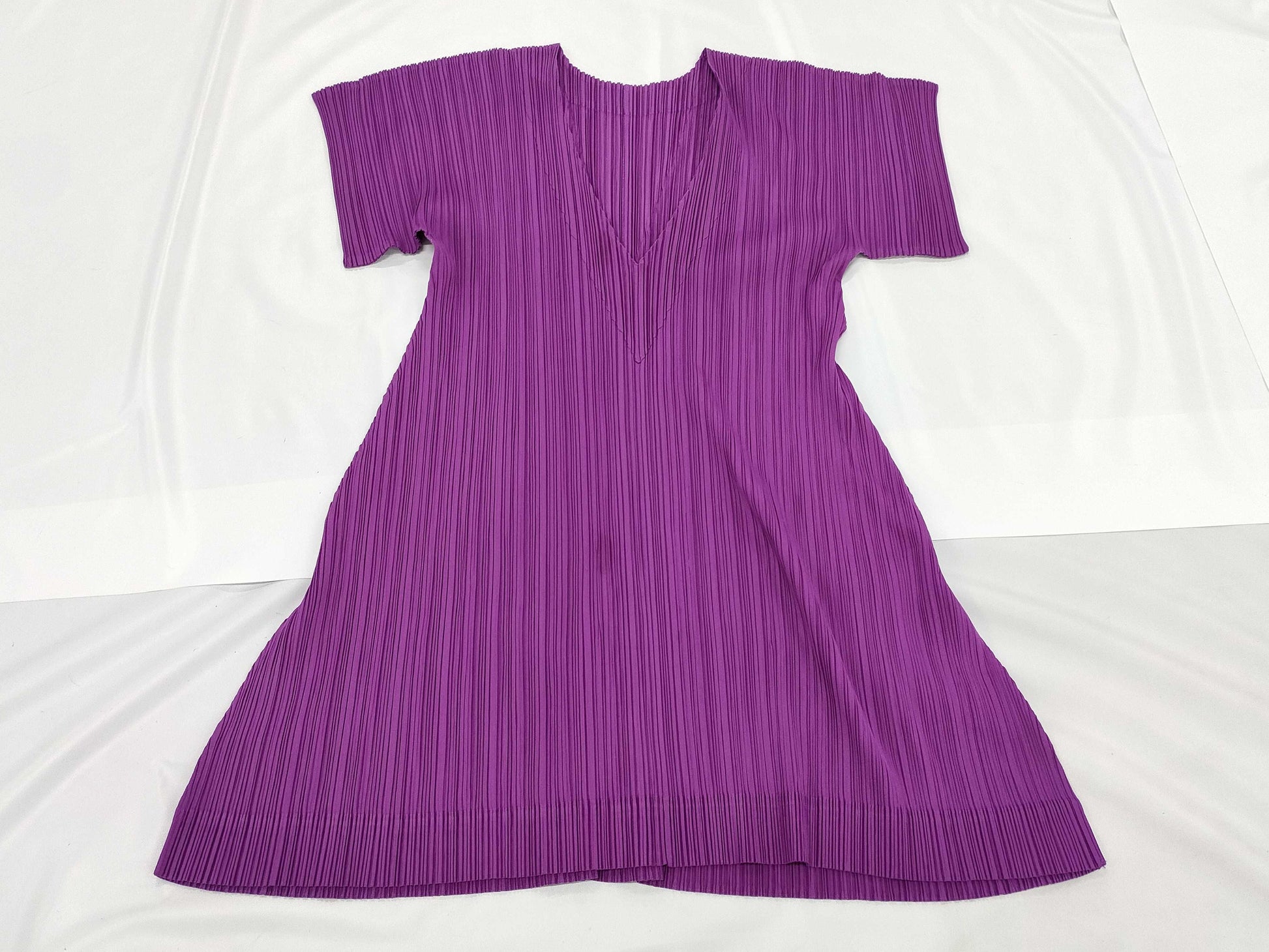 ISSEY MIYAKE Pleats Please Dress Purple Dress