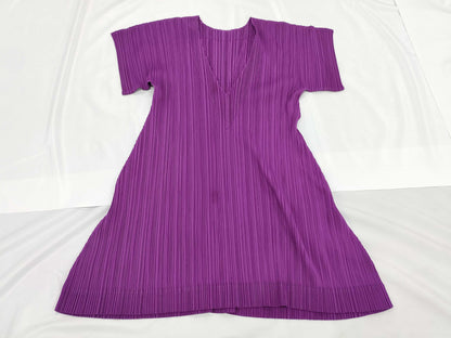 ISSEY MIYAKE Pleats Please Dress Purple Dress