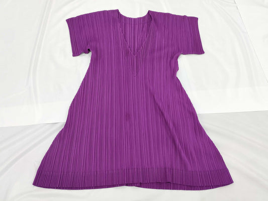 ISSEY MIYAKE Pleats Please Dress Purple Dress