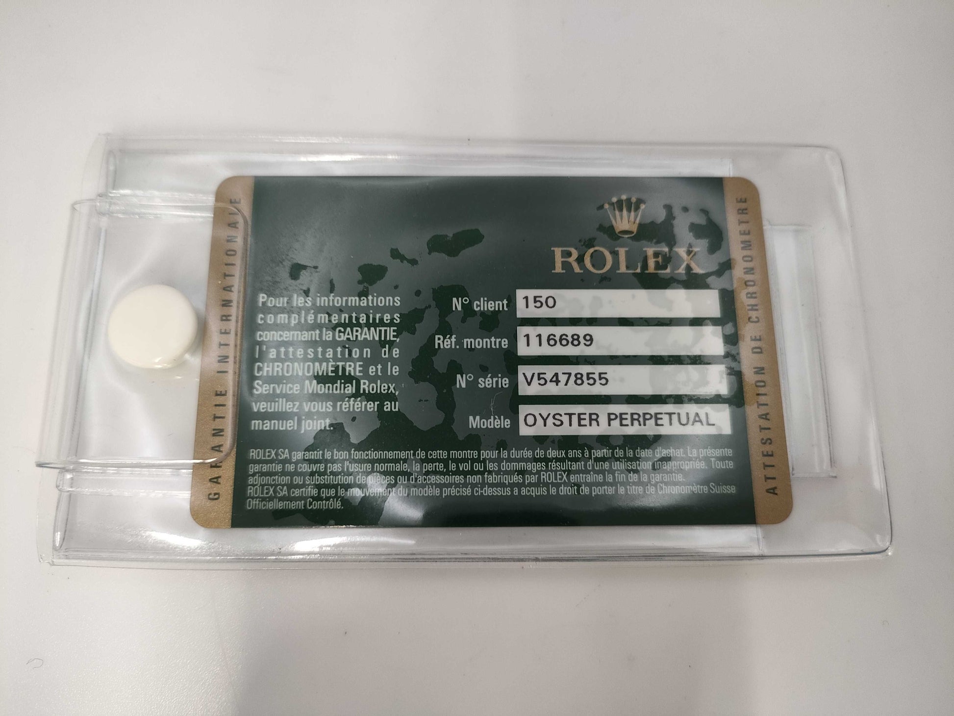 ROLEX 116689 V547855 Men's Watch