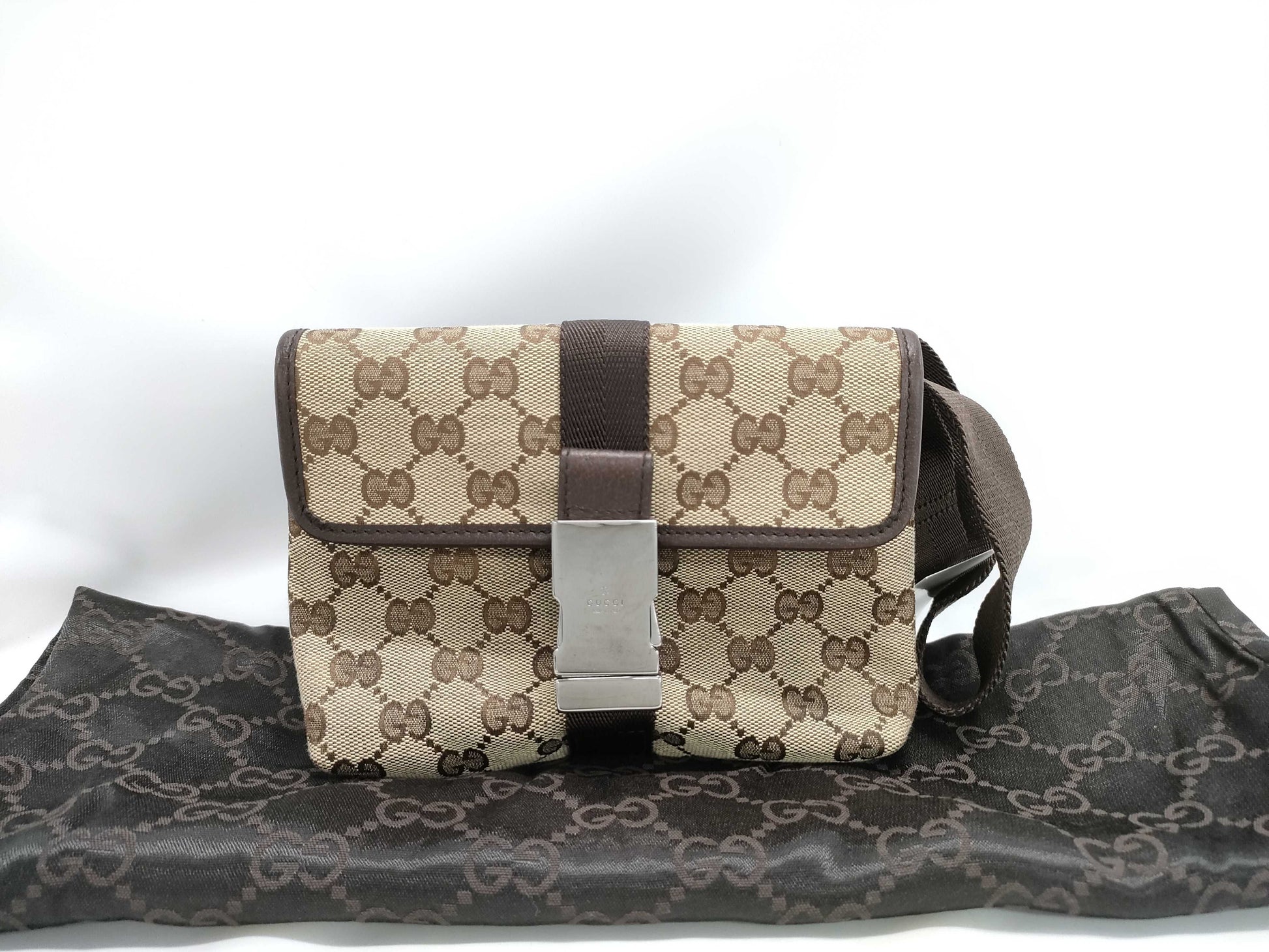 GUCCI GG Canvas Waist Bag