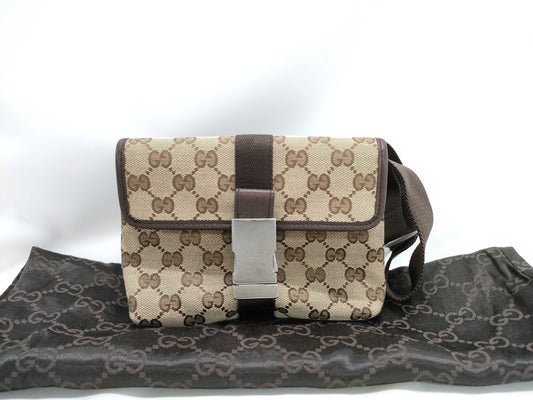 GUCCI GG Canvas Waist Bag
